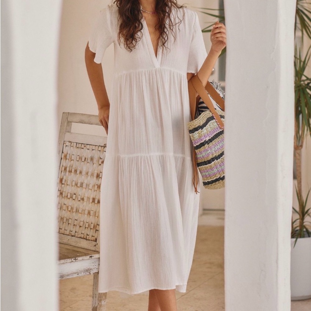 Anthropologie Kallie Flowy Maxi Dress size Small - Picture 6 of 6